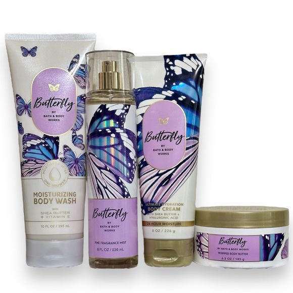 🦋 Butterfly Bath & Body Works Set with free bag! 🦋 - Picture 2 of 5